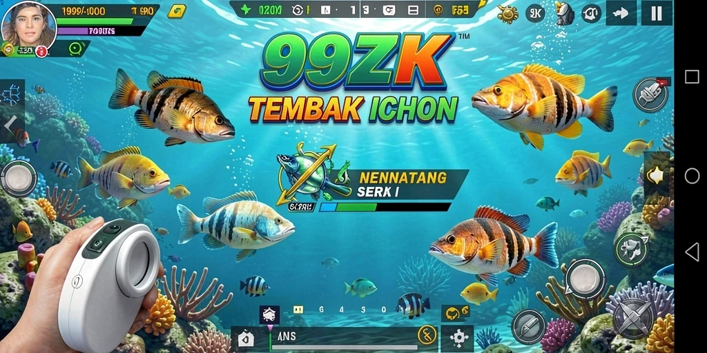 Gameplay seru dan menantang dari 99ZK Tembak Ikan.