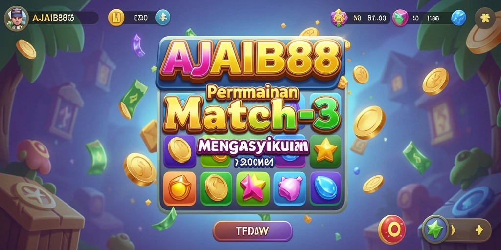 Tampilan gameplay AJAIB88 yang penuh warna dan menantang.