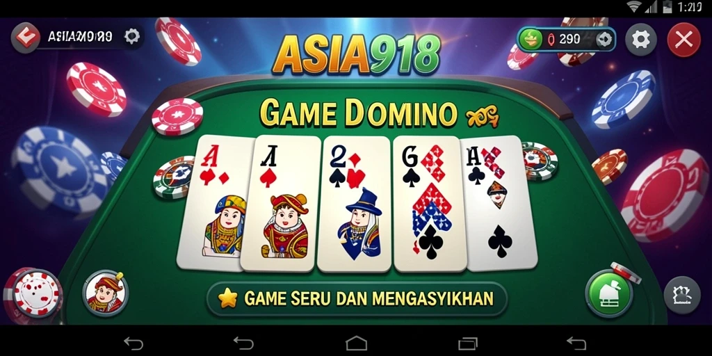 Screenshot gameplay ASIA918 yang menampilkan keseruan bermain domino.