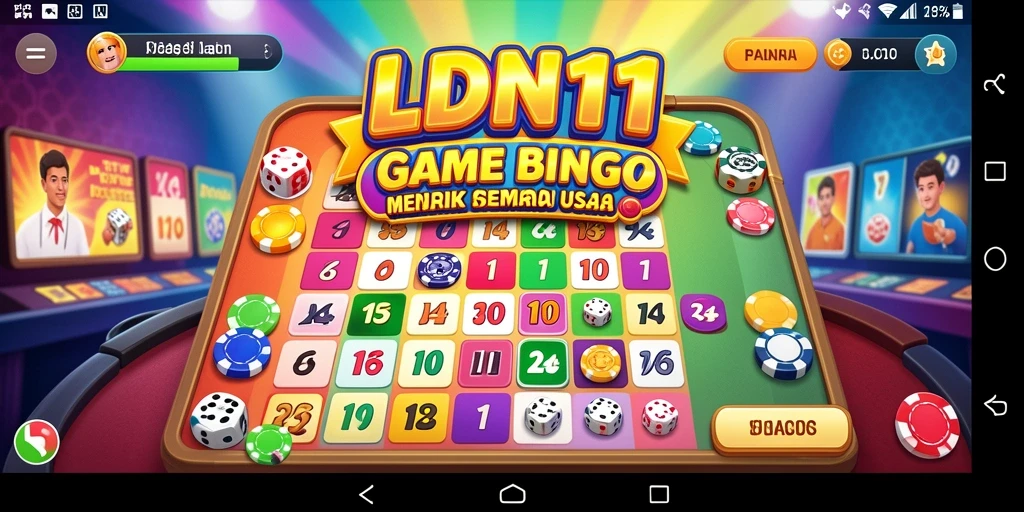 Tampilan gameplay LDN11 dengan suasana Bingo yang menggembirakan.