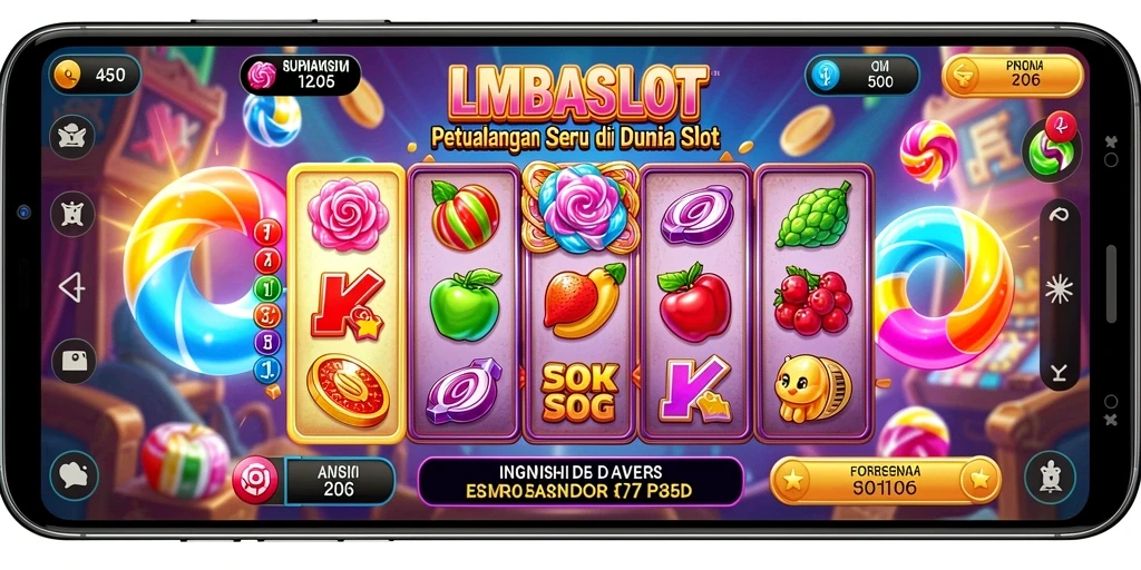 Tangkapan layar dari gameplay petualangan seru LMBASLOT.