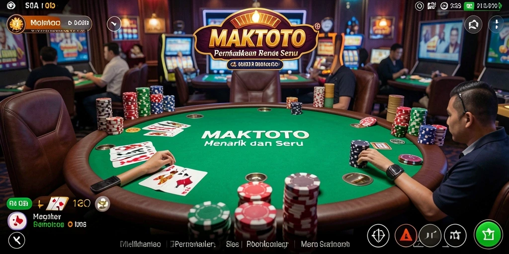 Tampilan gameplay <strong>MAKTOTO</strong> dengan pengalaman poker yang mengasyikkan.