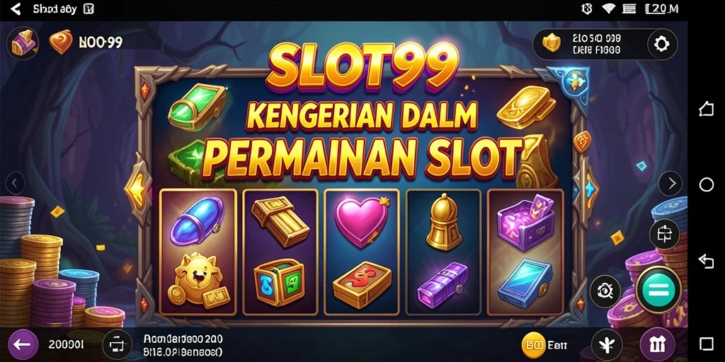Screenshot menampilkan gameplay SLOT99 dengan atmosfer horor yang mencekam.