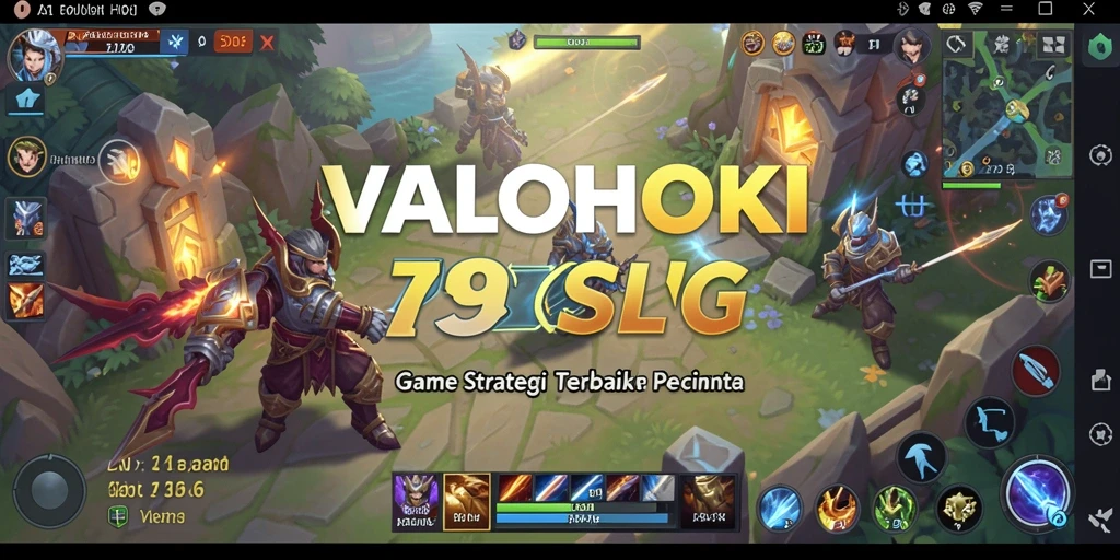 Tampilan gameplay menarik dari VALOHOKI yang memperlihatkan taktik SLG.