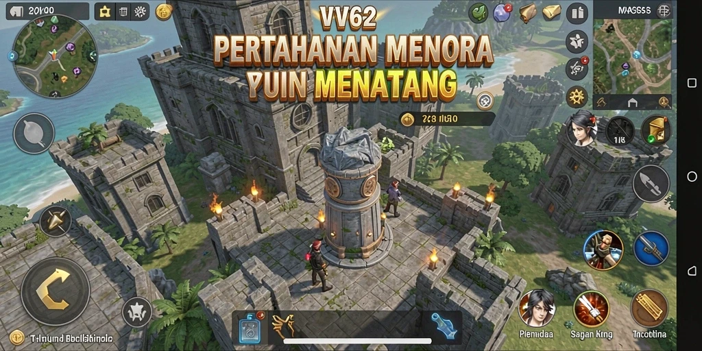 Gameplay menarik dari VV62 dengan berbagai menara pertahanan